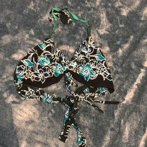 Floral bikini top (one size) rayon